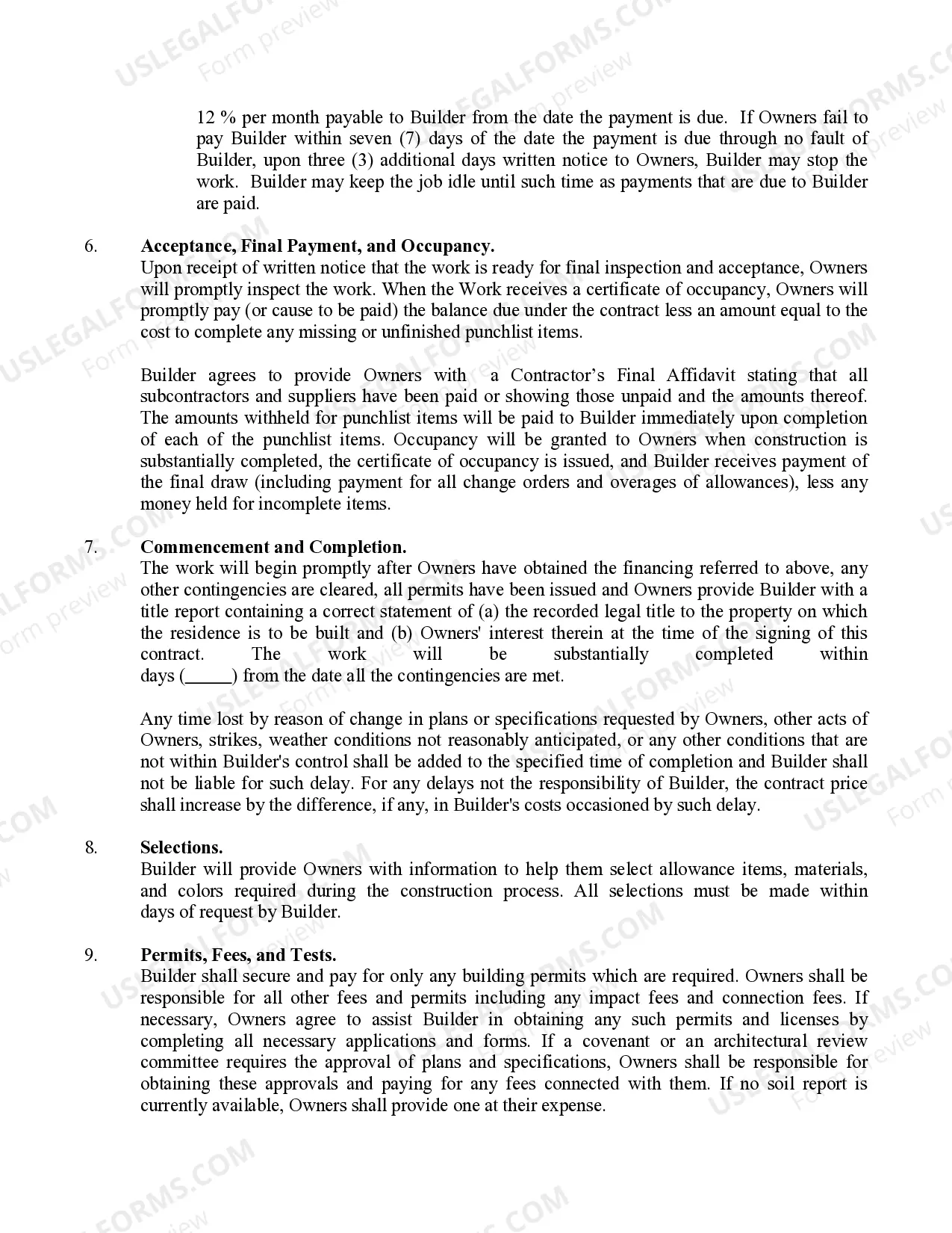 Preview Residential Subcontractor Agreement - Single-Family Residence