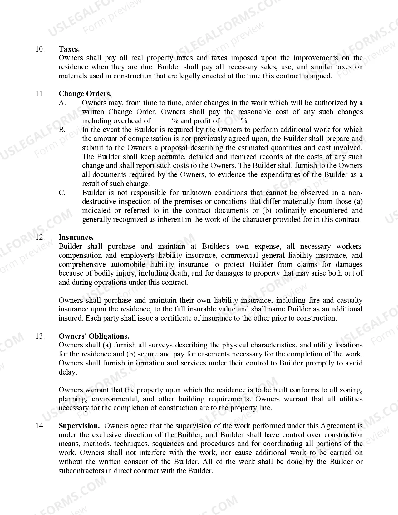 Preview Residential Subcontractor Agreement - Single-Family Residence