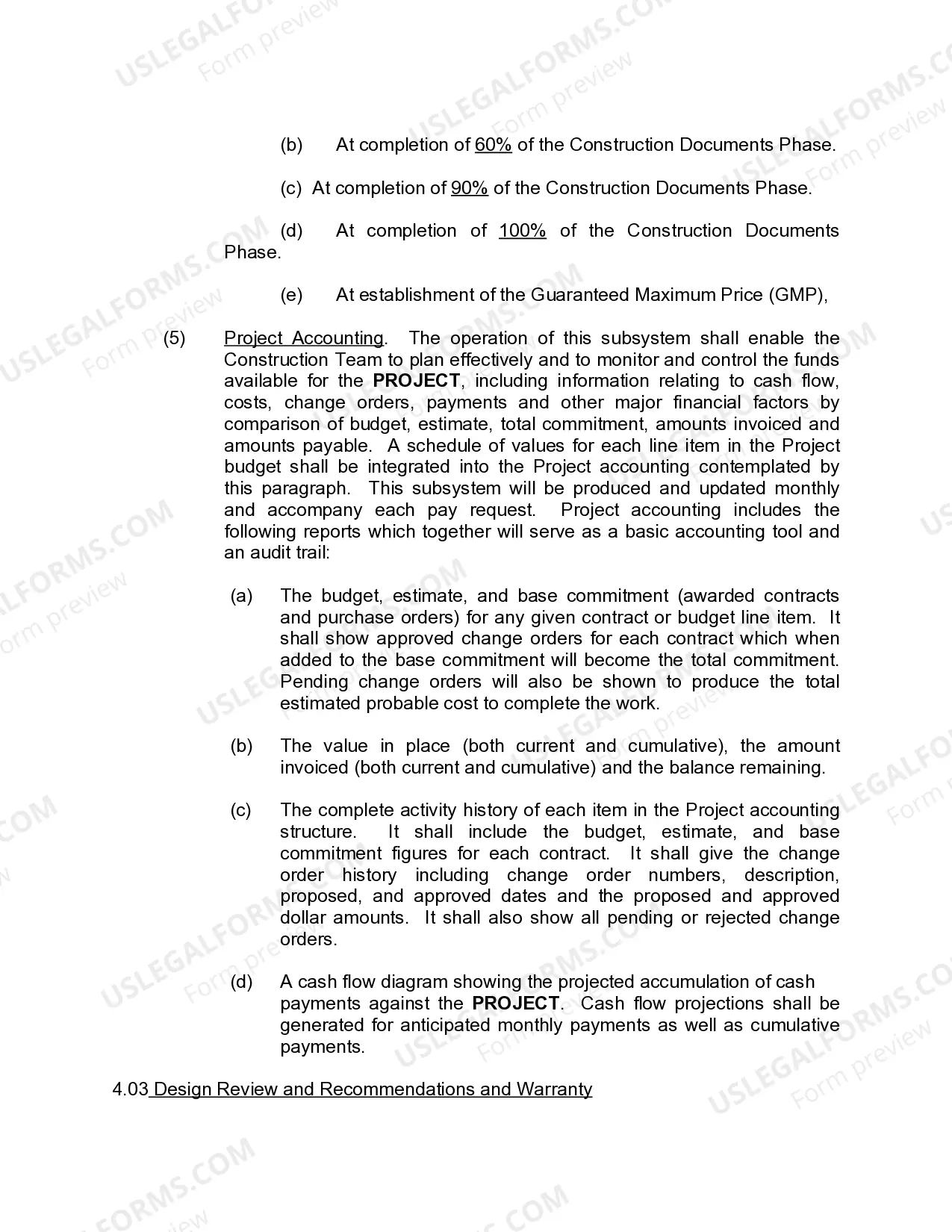 Preview Agreement Between Owner and Construction Manager