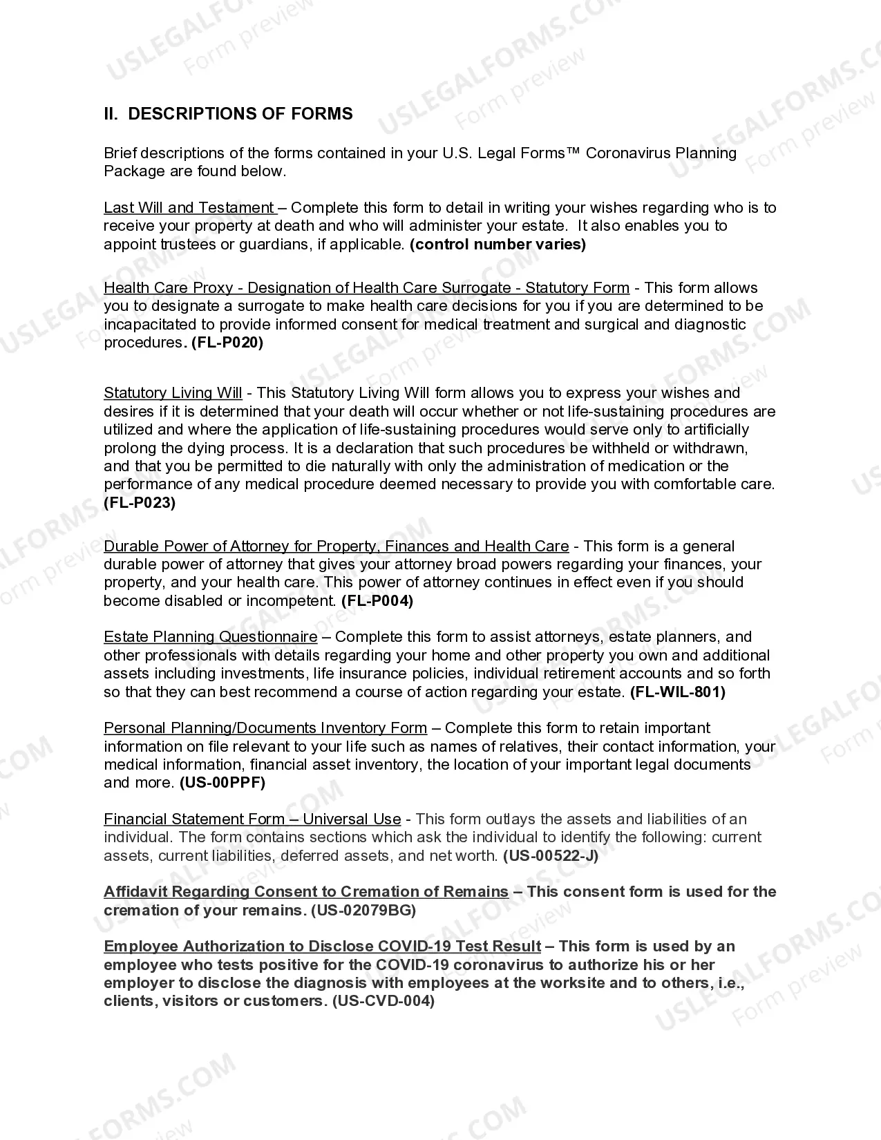 Preview Florida Coronavirus COVID-19 Family Planning Package