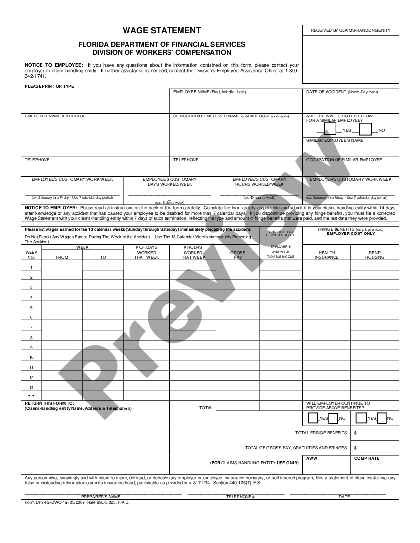 wage assignment demand notice florida