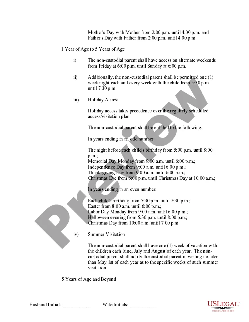 Preview Marital Legal Separation and Property Settlement Agreement Minor Children no Joint Property or Debts effective Immediately