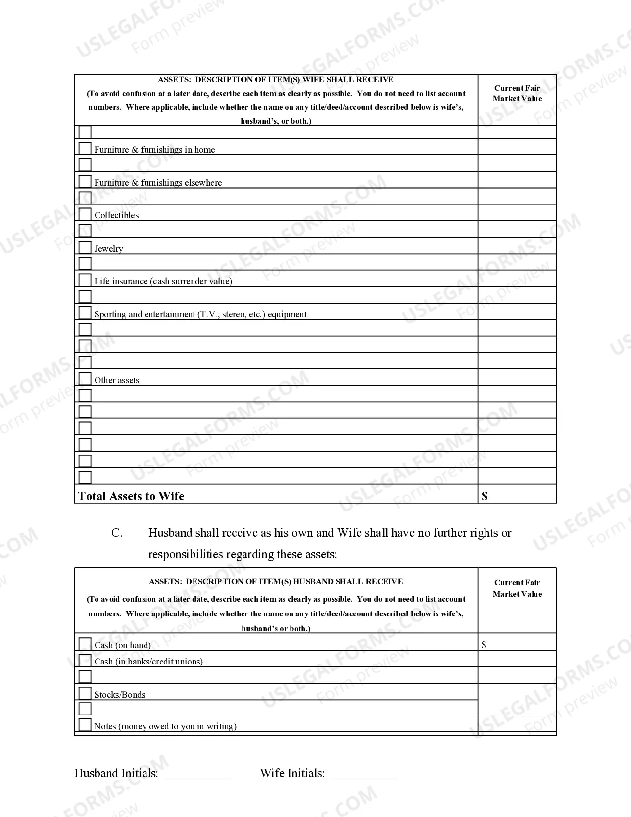 Preview Marital Legal Separation and Property Settlement Agreement Minor Children Parties May Have Joint Property or Debts Effective Immediately