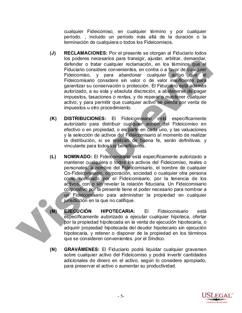 Preview Fideicomiso en vida para esposo y esposa sin hijos