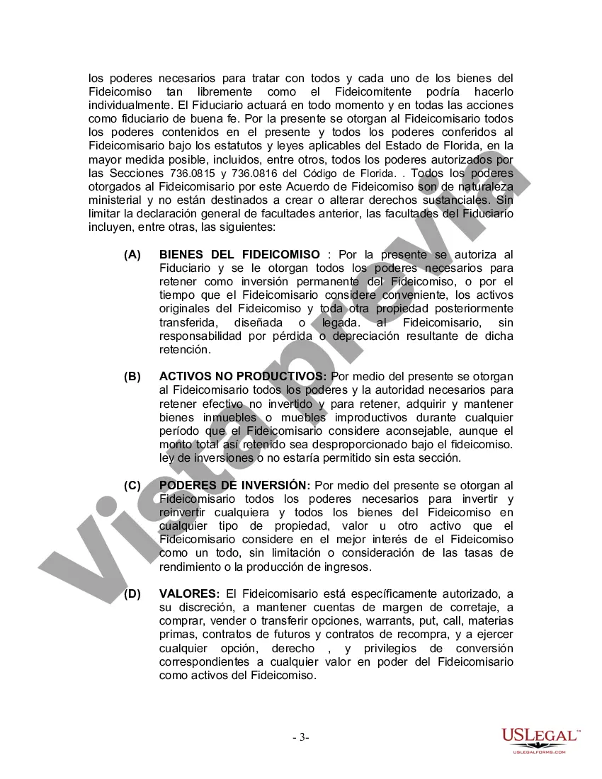 Preview Fideicomiso en vida para esposo y esposa con un hijo