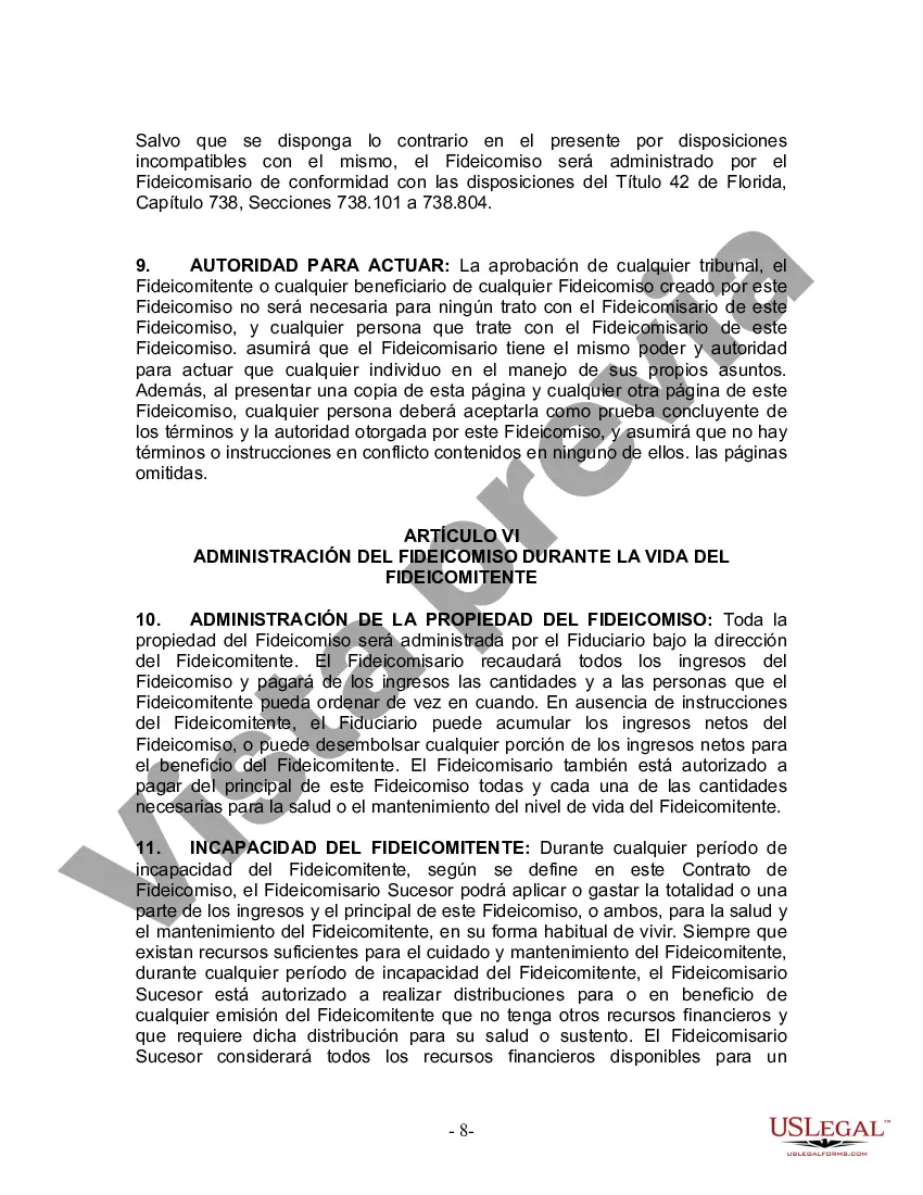 Preview Fideicomiso en vida para esposo y esposa con hijos menores o adultos