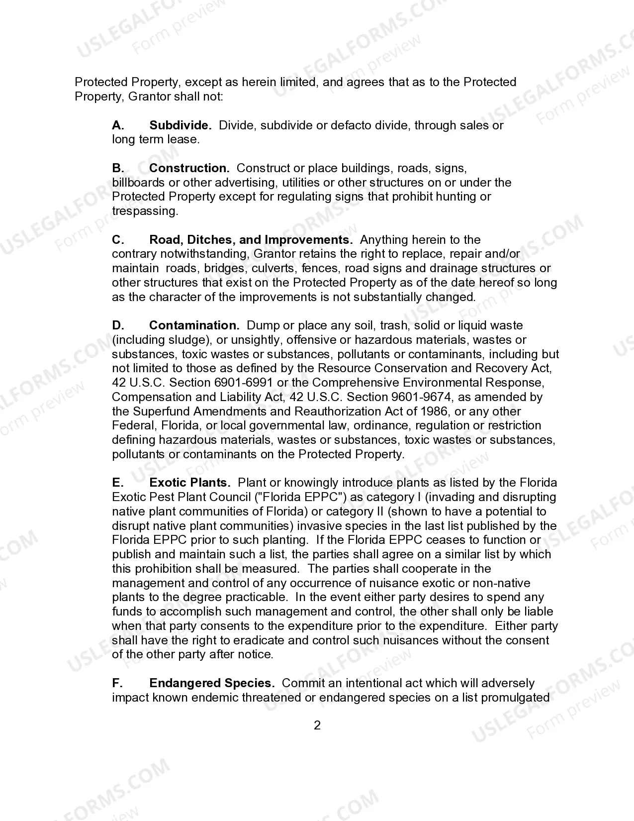 Preview Conservative Easement