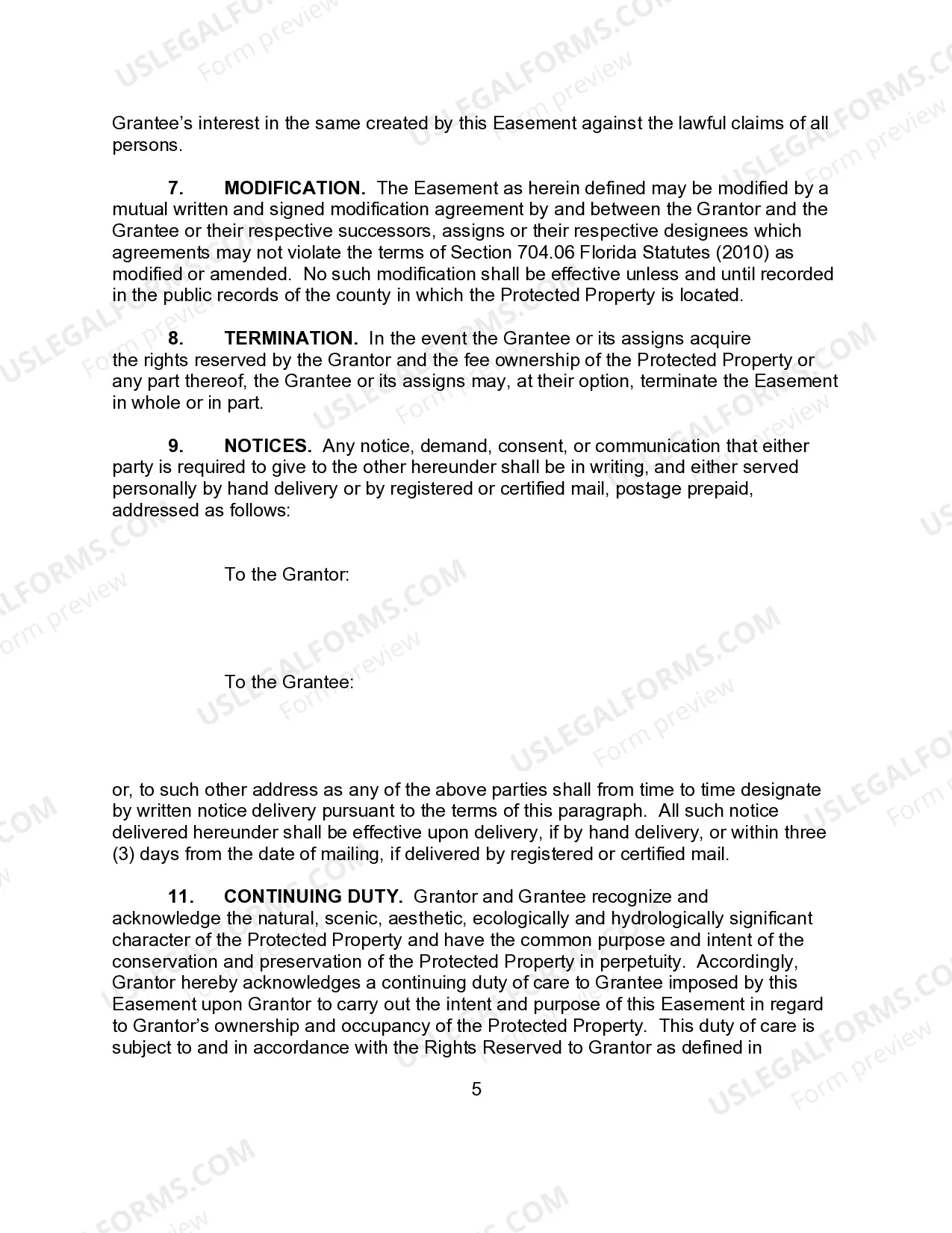 Preview Conservative Easement