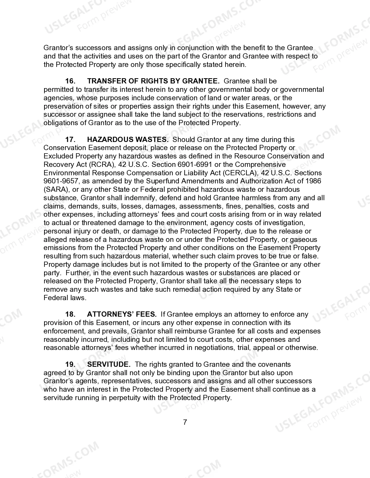 Preview Conservative Easement