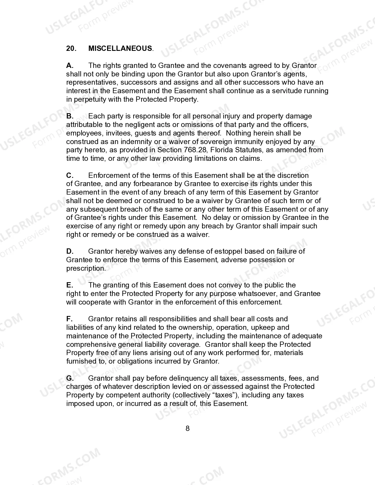 Preview Conservative Easement