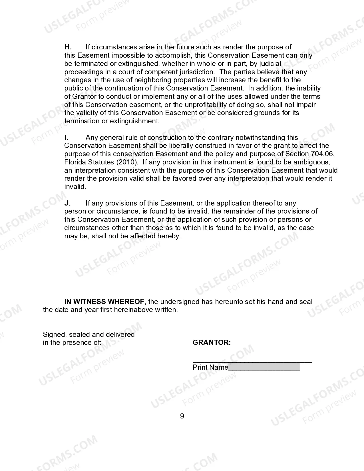 Preview Conservative Easement