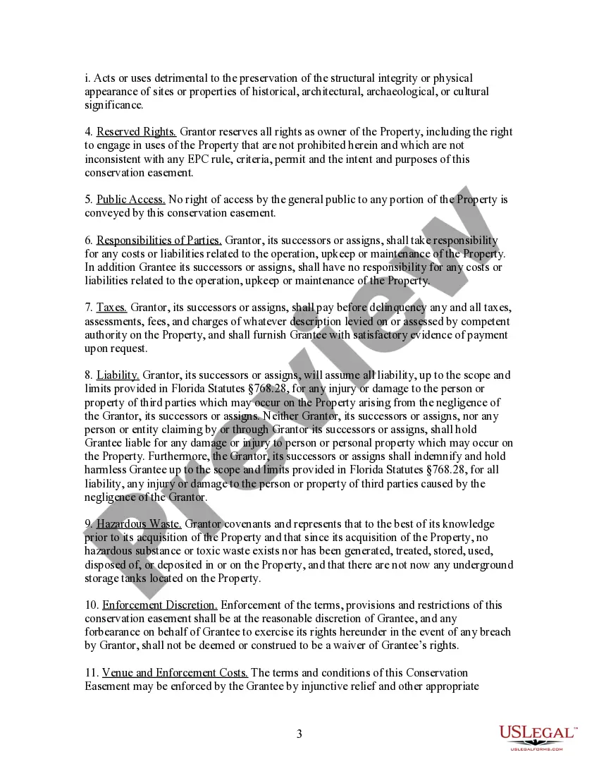 Get Deed of Conservation Easement as part of a mitigation agreement Preview Deed of Conservation Easement as part of a mitigation agreement