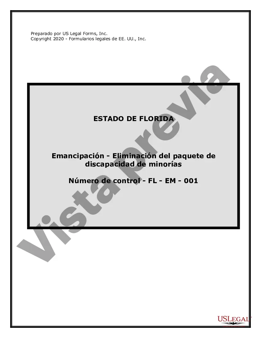 Preview Emancipación - Eliminación del paquete de discapacidad de minorías