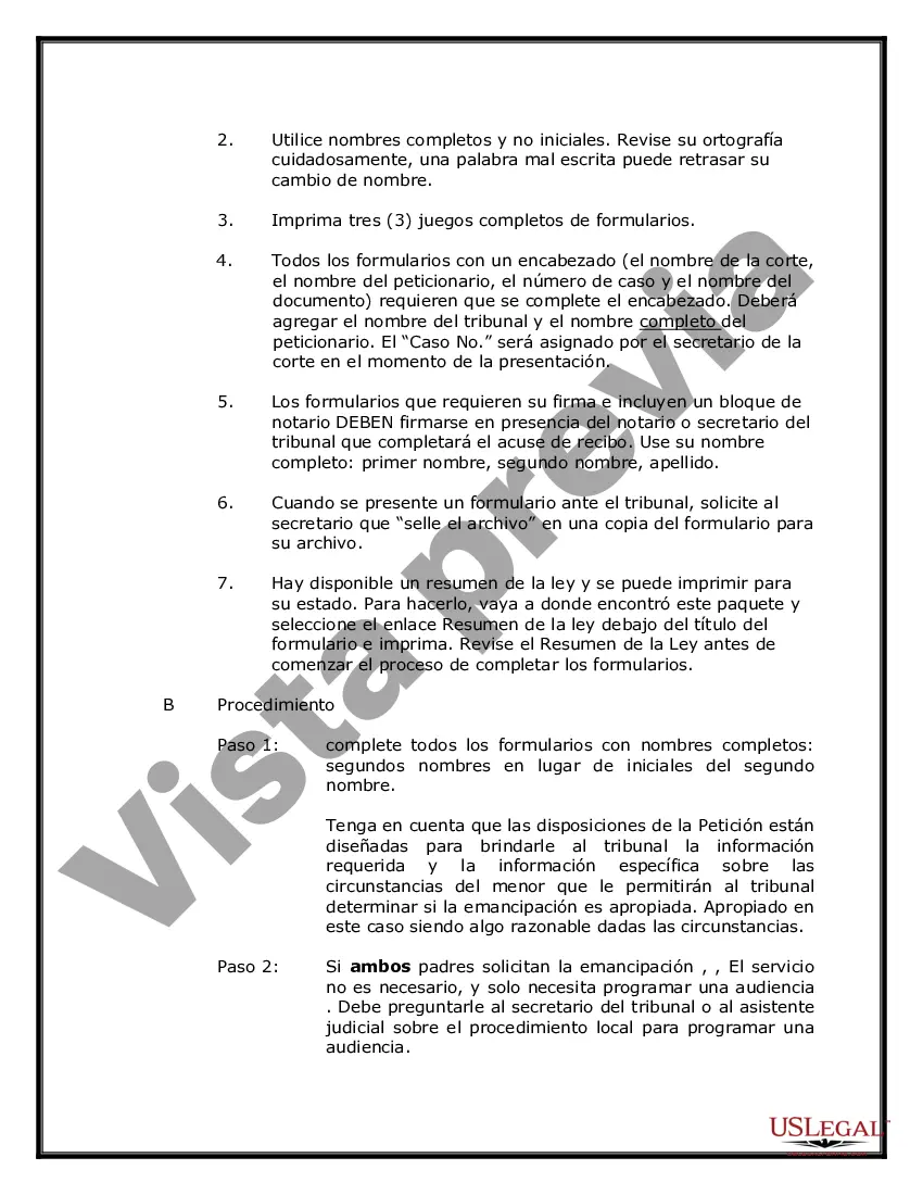 Preview Emancipación - Eliminación del paquete de discapacidad de minorías