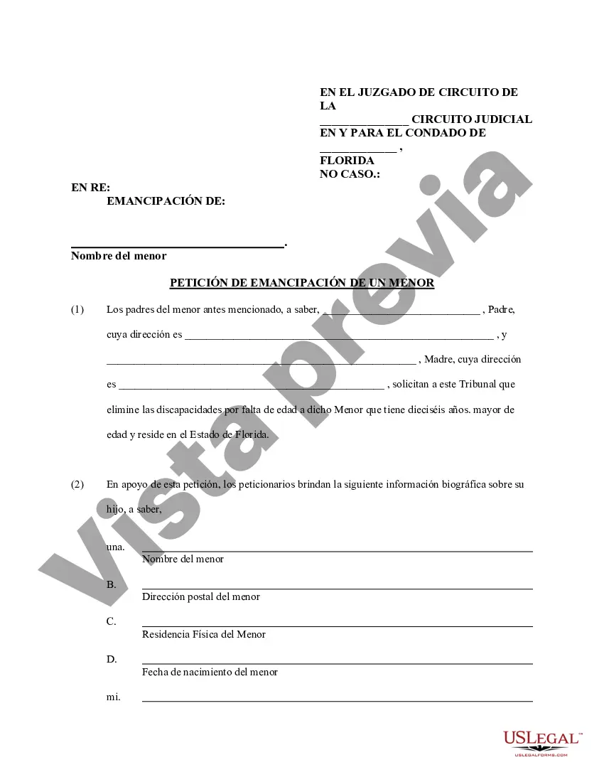 Preview Emancipación - Eliminación del paquete de discapacidad de minorías