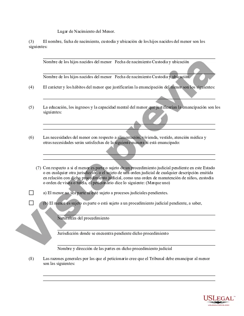 Preview Emancipación - Eliminación del paquete de discapacidad de minorías