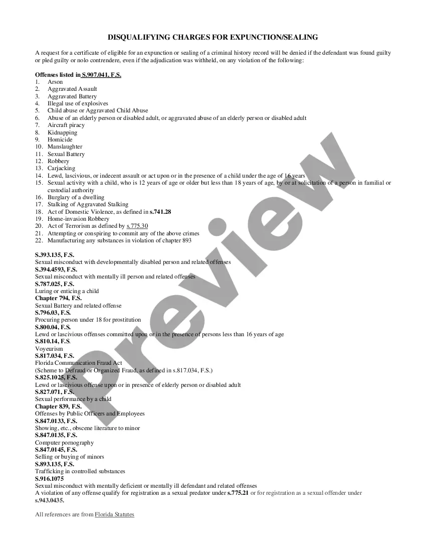 Get Florida Application for Certification for Eligibility for Expungement Preview Florida Application for Certification for Eligibility for Expungement