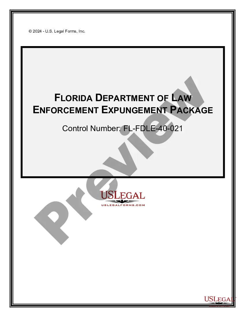 Florida Department Of Law Enforcement Expungement Package - Fdle ...