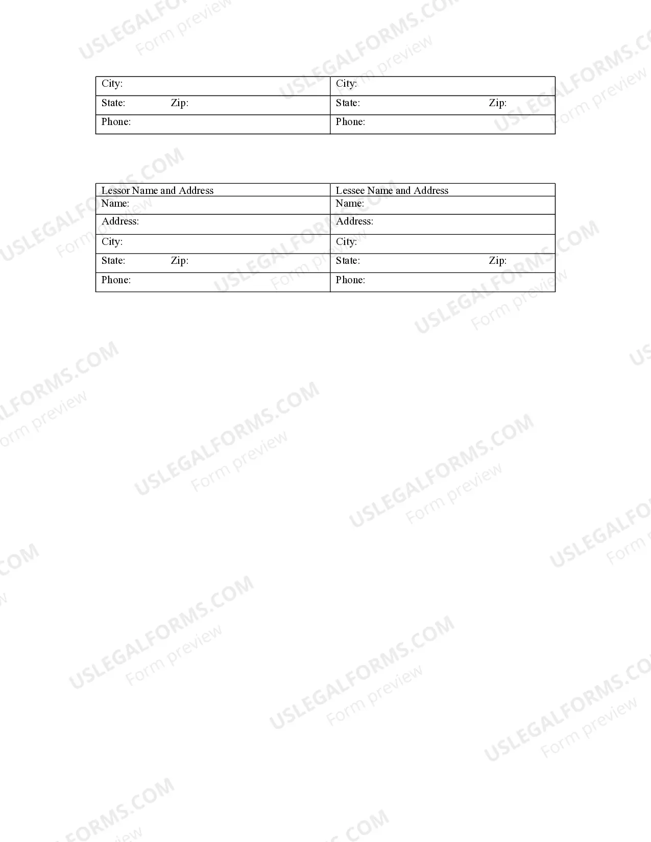Preview Notice of Lease for Recording