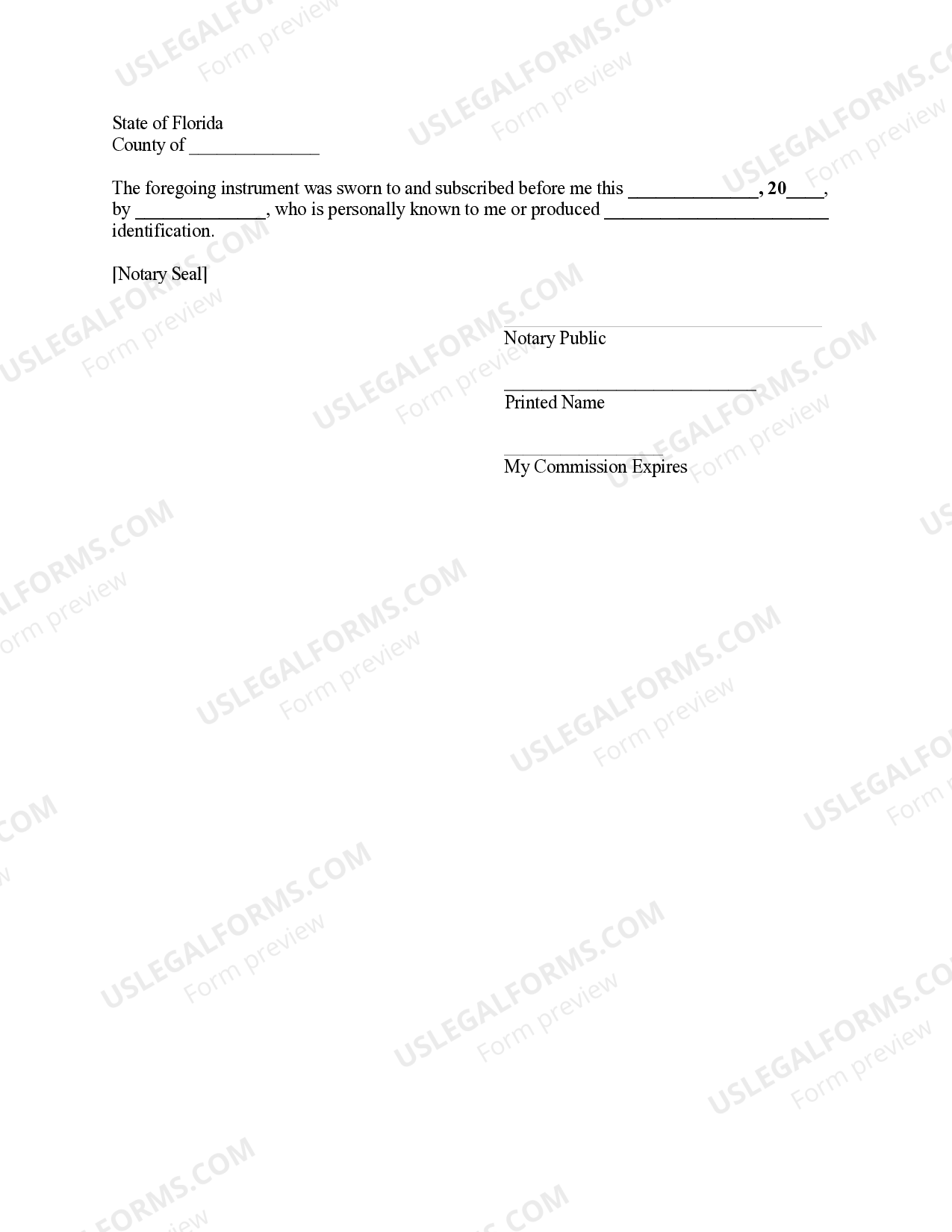 Pembroke Pines Florida Affidavit by Attorney in Fact US Legal Forms