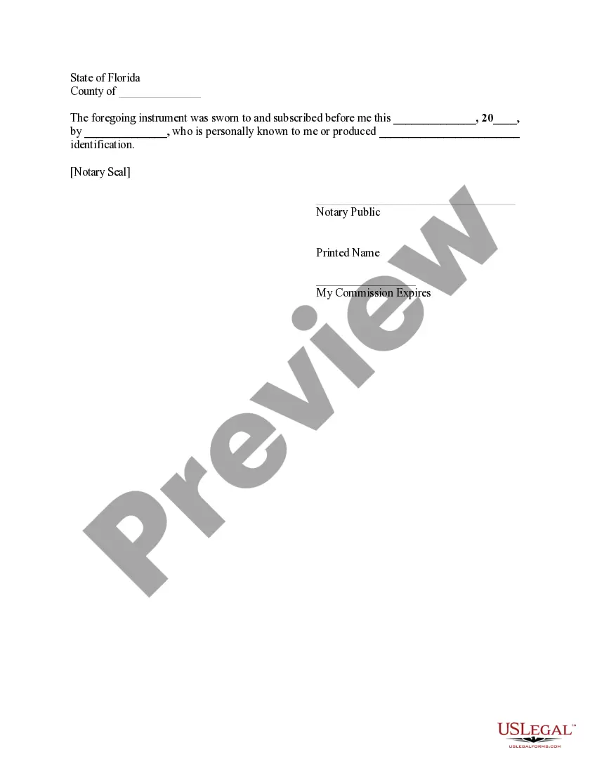 Preview Affidavit by Attorney in Fact