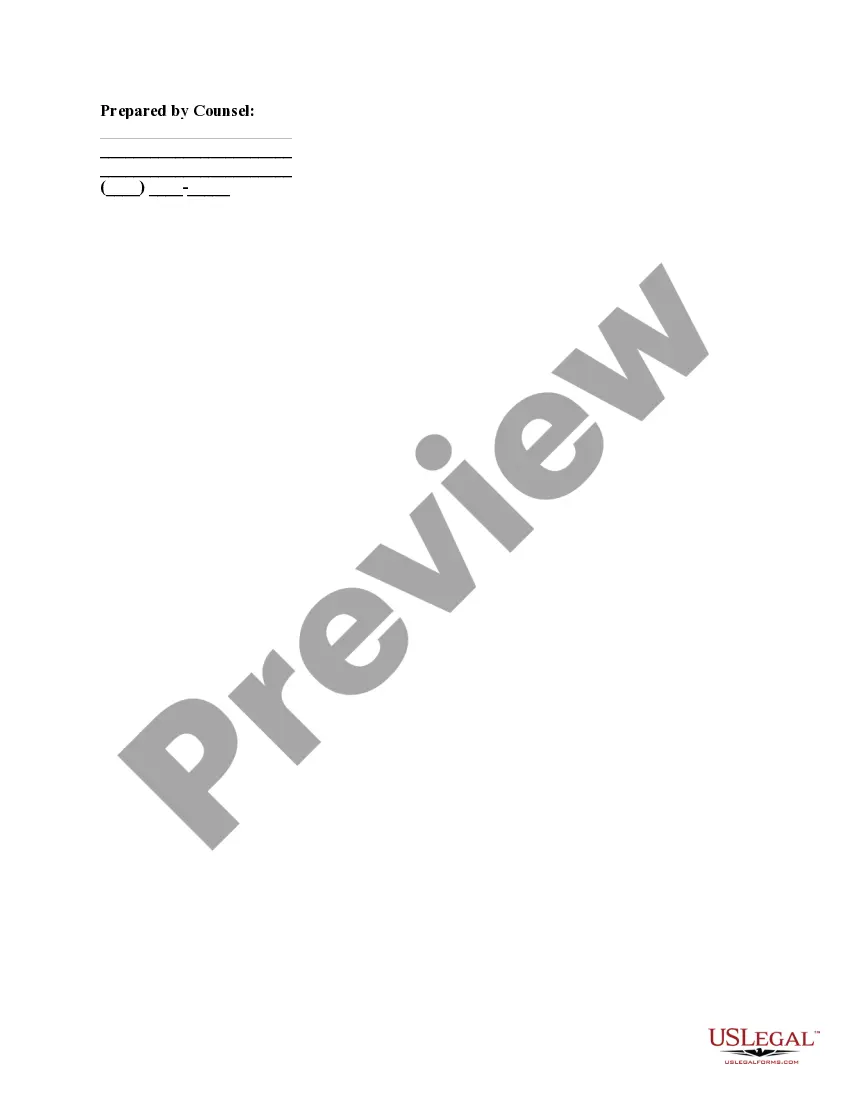 Preview Affidavit of Creditors Address