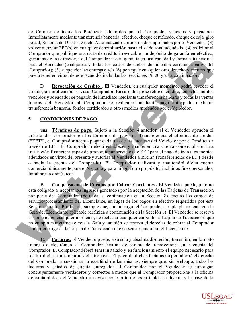 Preview Acuerdo de venta de combustible/Acuerdo de marca