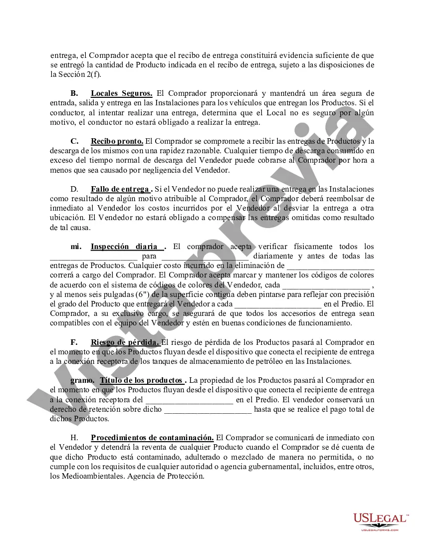 Preview Acuerdo de venta de combustible/Acuerdo de marca