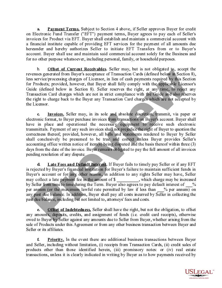 Preview Fuel Sales Agreement/Branded Agreement
