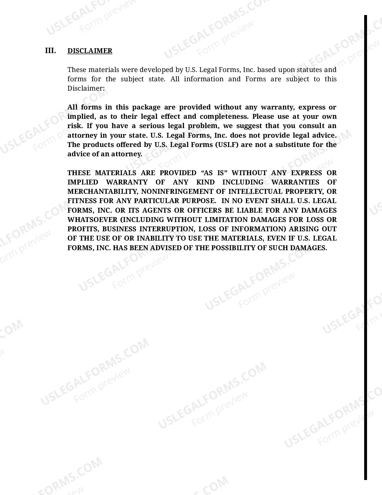 Preview Florida Supplemental Residential Lease Forms Package