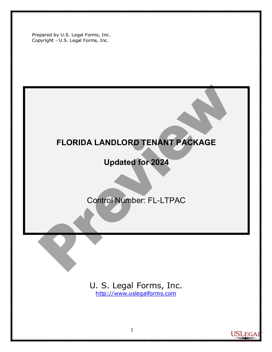 form Residential Landlord Tenant Rental Lease Forms and Agreements Package preview