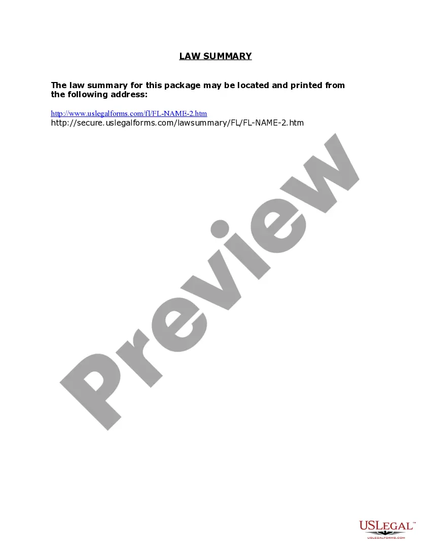 Get Florida Name Change Instructions and Forms for a Minor Child in Escambia County Only Preview Florida Name Change Instructions and Forms for a Minor Child in Escambia County Only