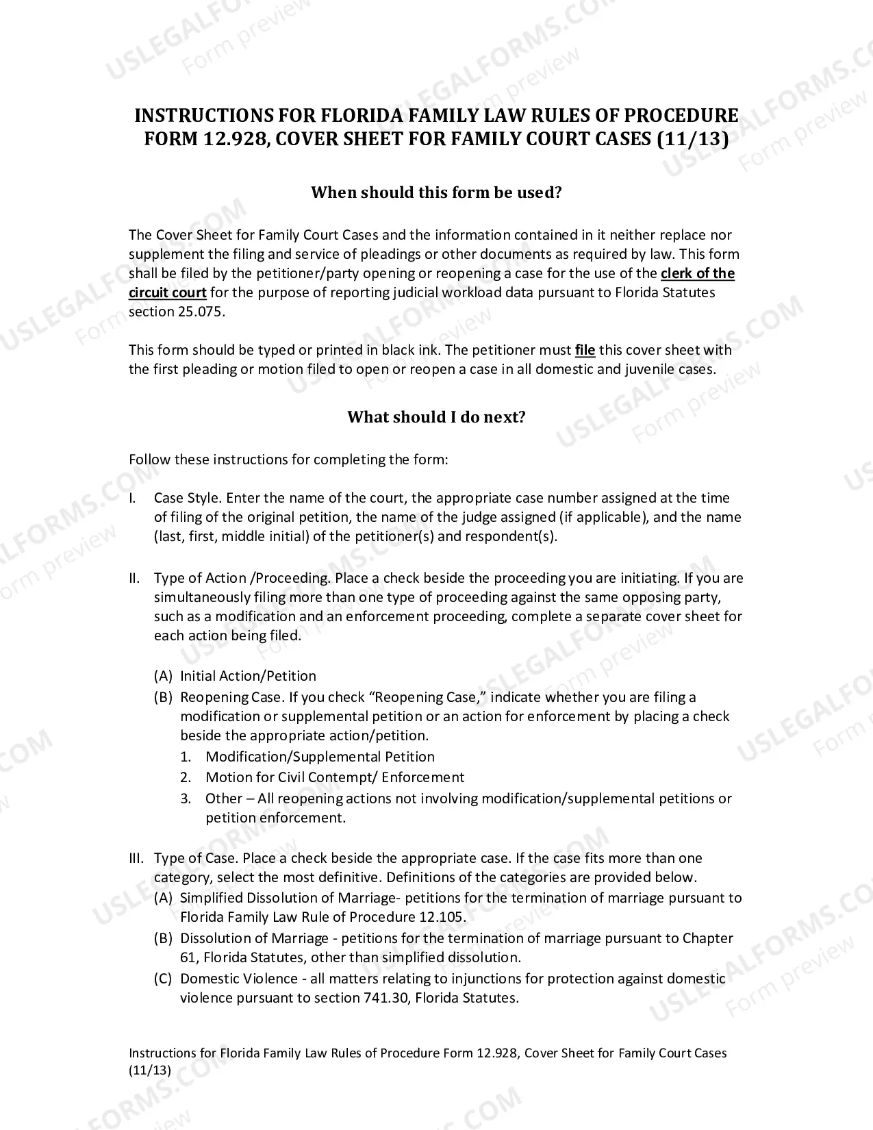 Preview Name Change Instructions and Forms for an Adult in Walton County Only