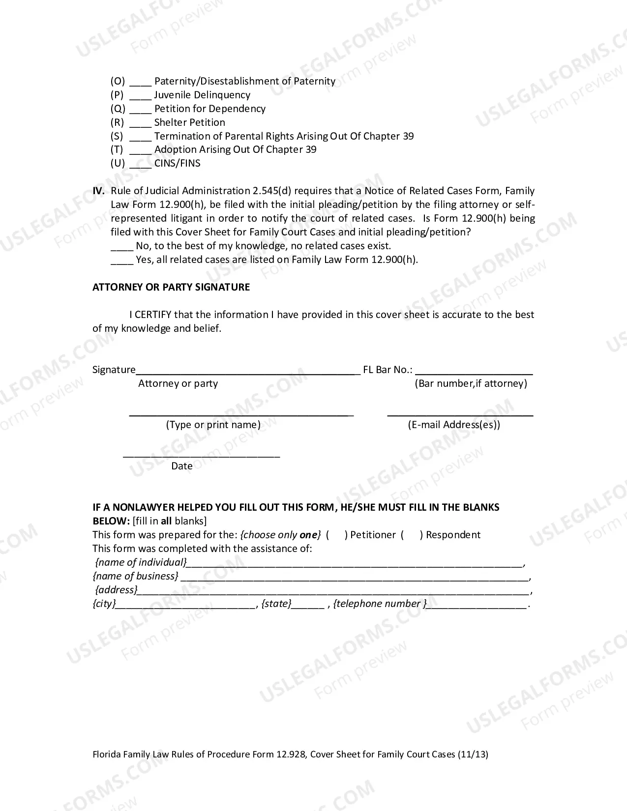 Preview Name Change Instructions and Forms for an Adult in Walton County Only