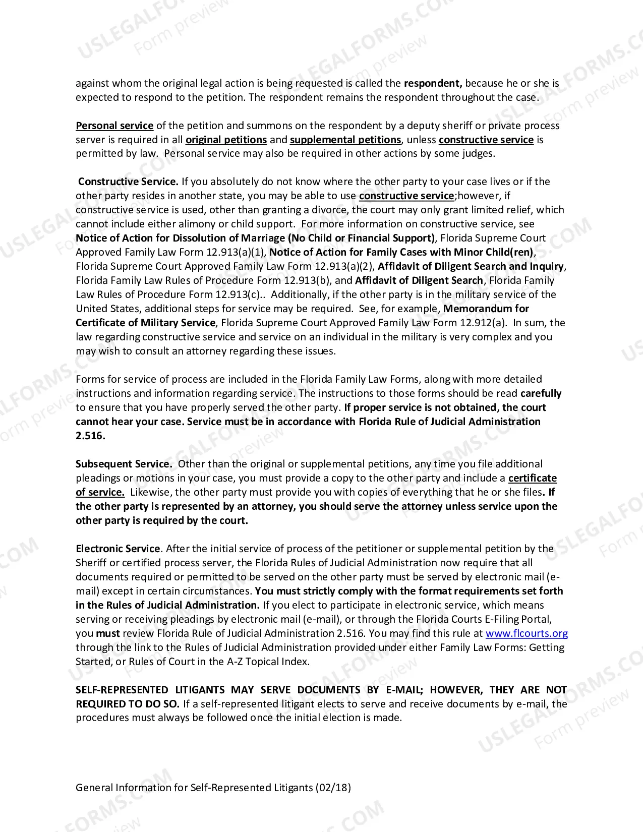 Preview Name Change Instructions and Forms for an Adult in Clay County Only