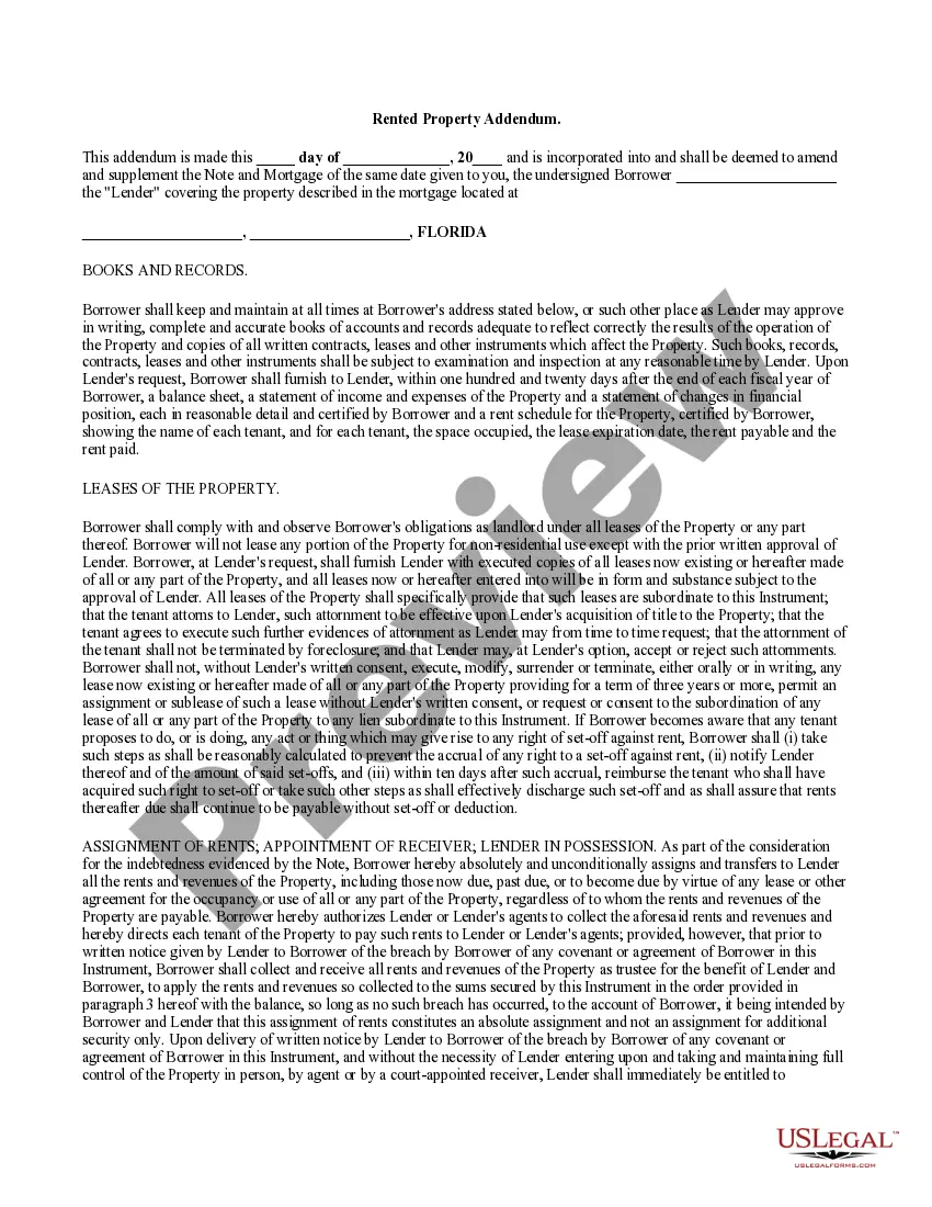 Preview Fixed Rate Mortgage Note with Balloon Payment