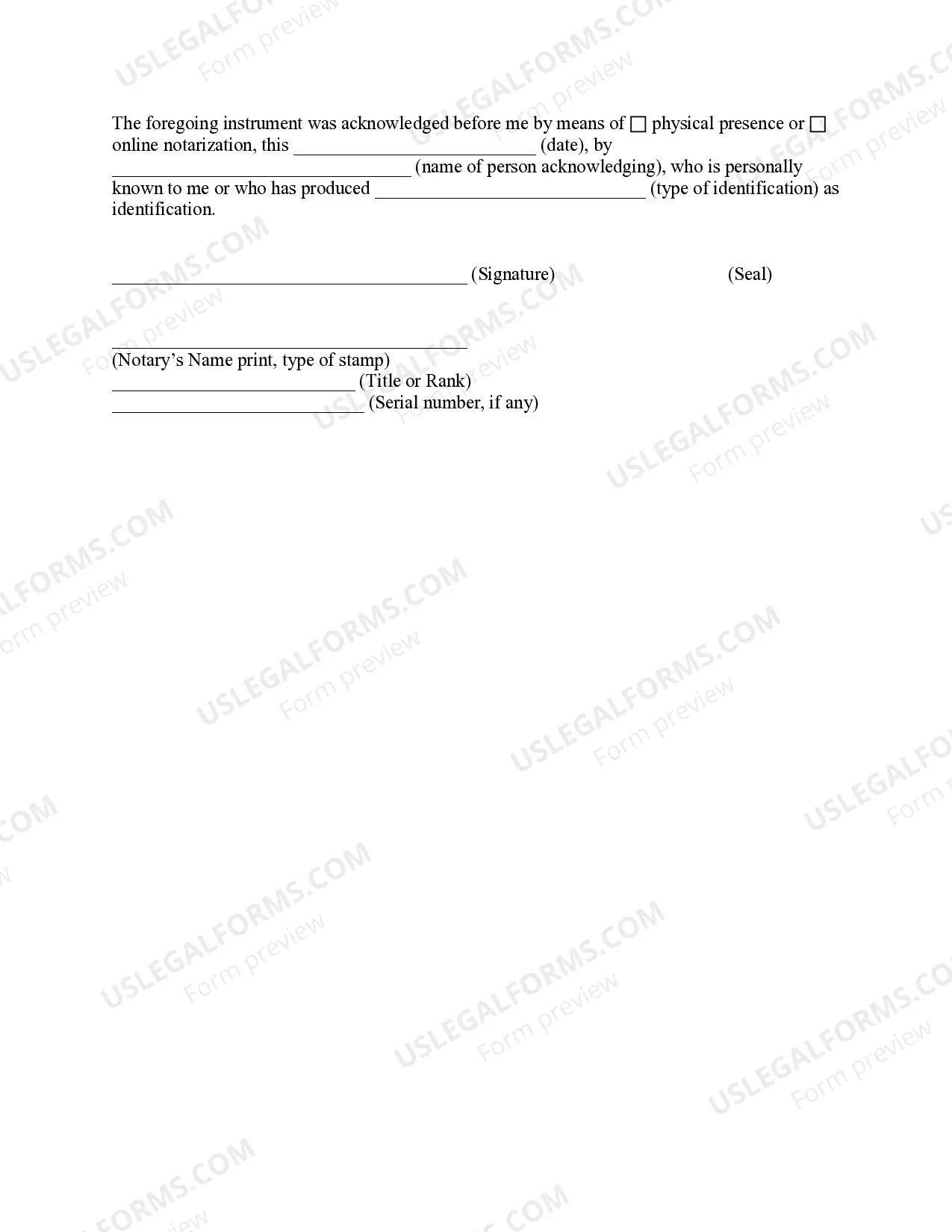 Preview General Power of Attorney - Finances and Property - Nondurable