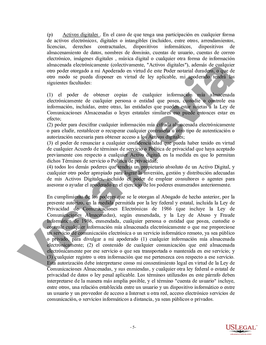 Coral Springs Florida Poder General Duradero Para Bienes Y Finanzas O Financiero Efectivo 4939