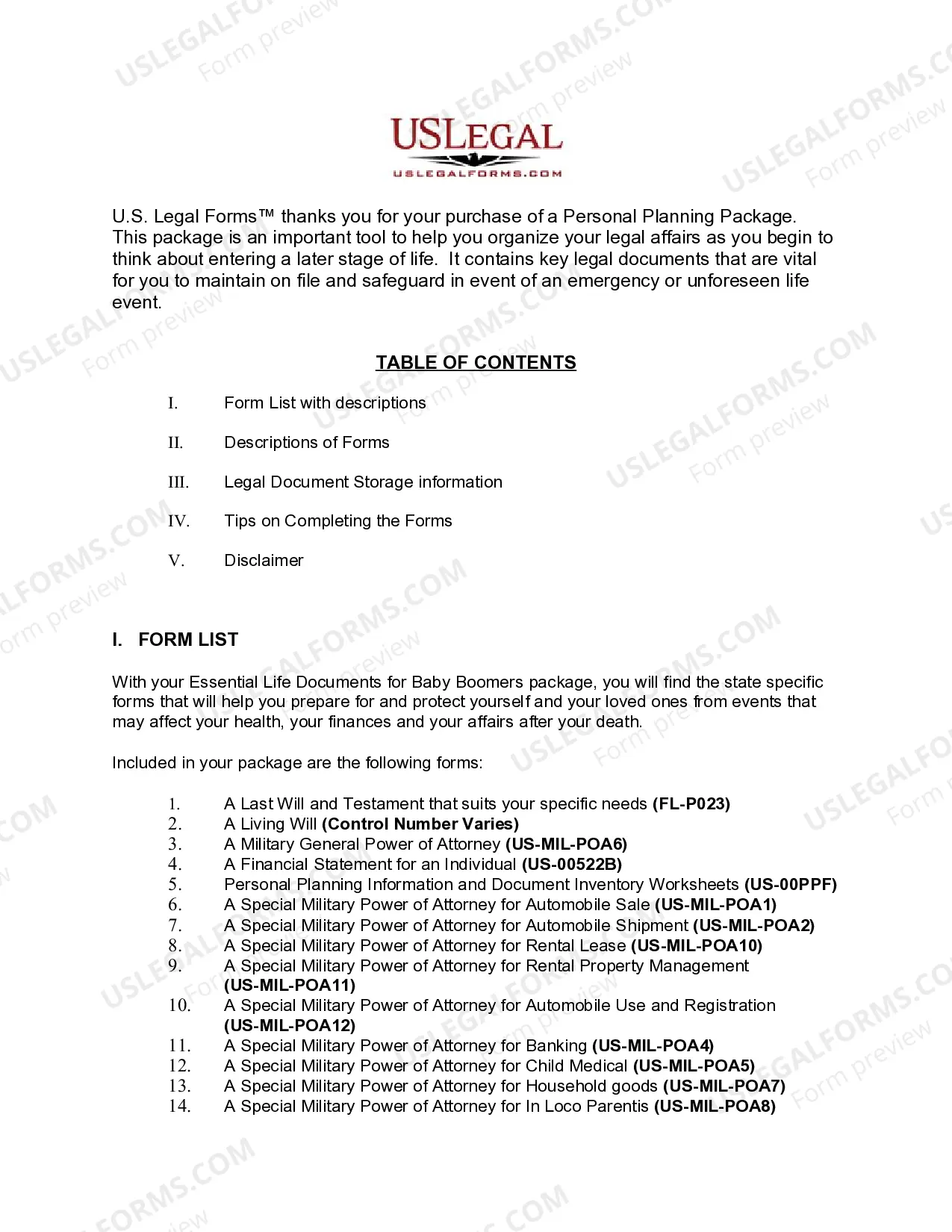 Preview Florida Essential Legal Life Documents for Military Personnel