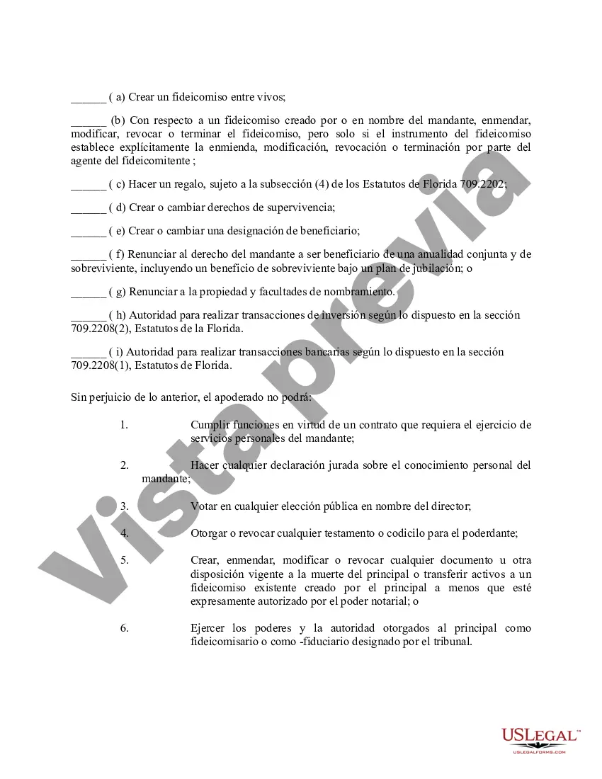 Preview Poder General para el Cuidado y Custodia del Hijo o Hijos