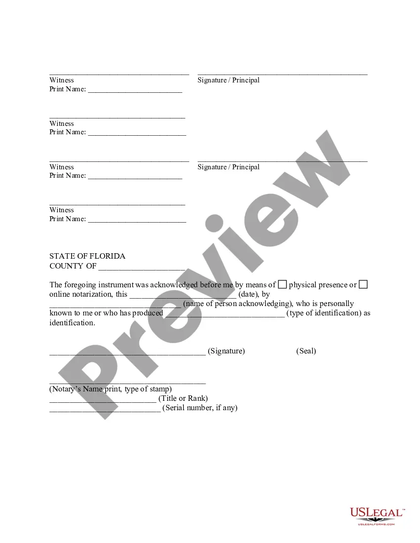 Preview General Power of Attorney for Care and Custody of Child or Children