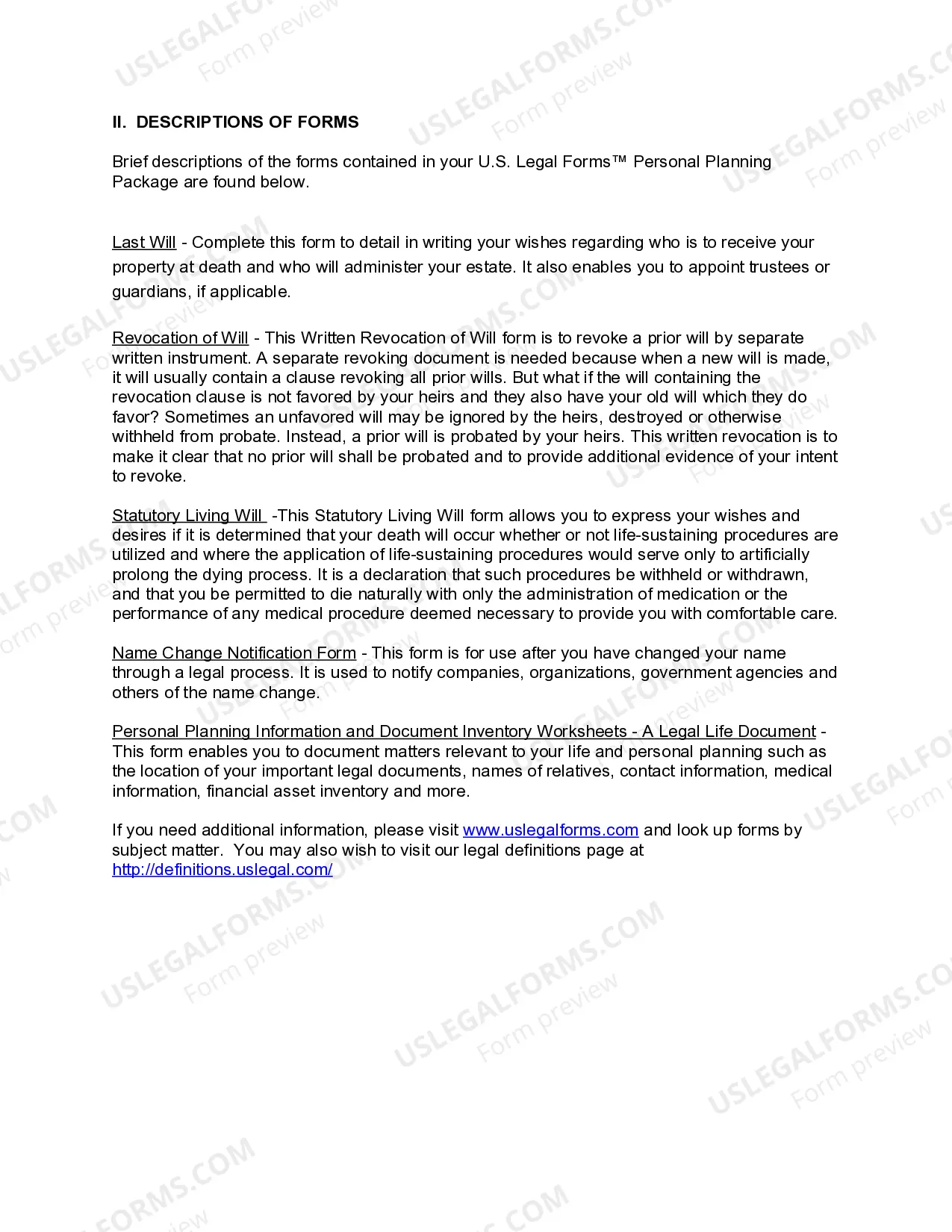 Preview Florida Newly Divorced Individuals Package