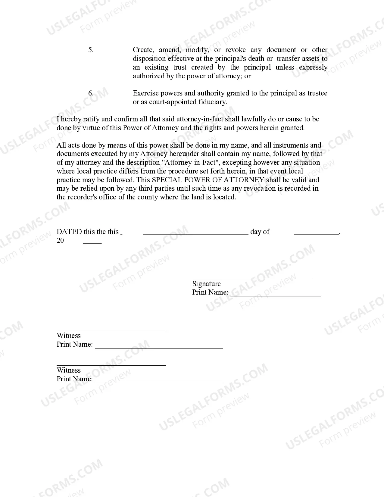 Preview Special or Limited Power of Attorney for Real Estate Sales Transaction By Seller