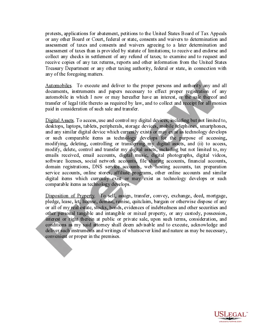 Get Limited Power of Attorney where you Specify Powers with Sample Powers Included Preview Limited Power of Attorney where you Specify Powers with Sample Powers Included