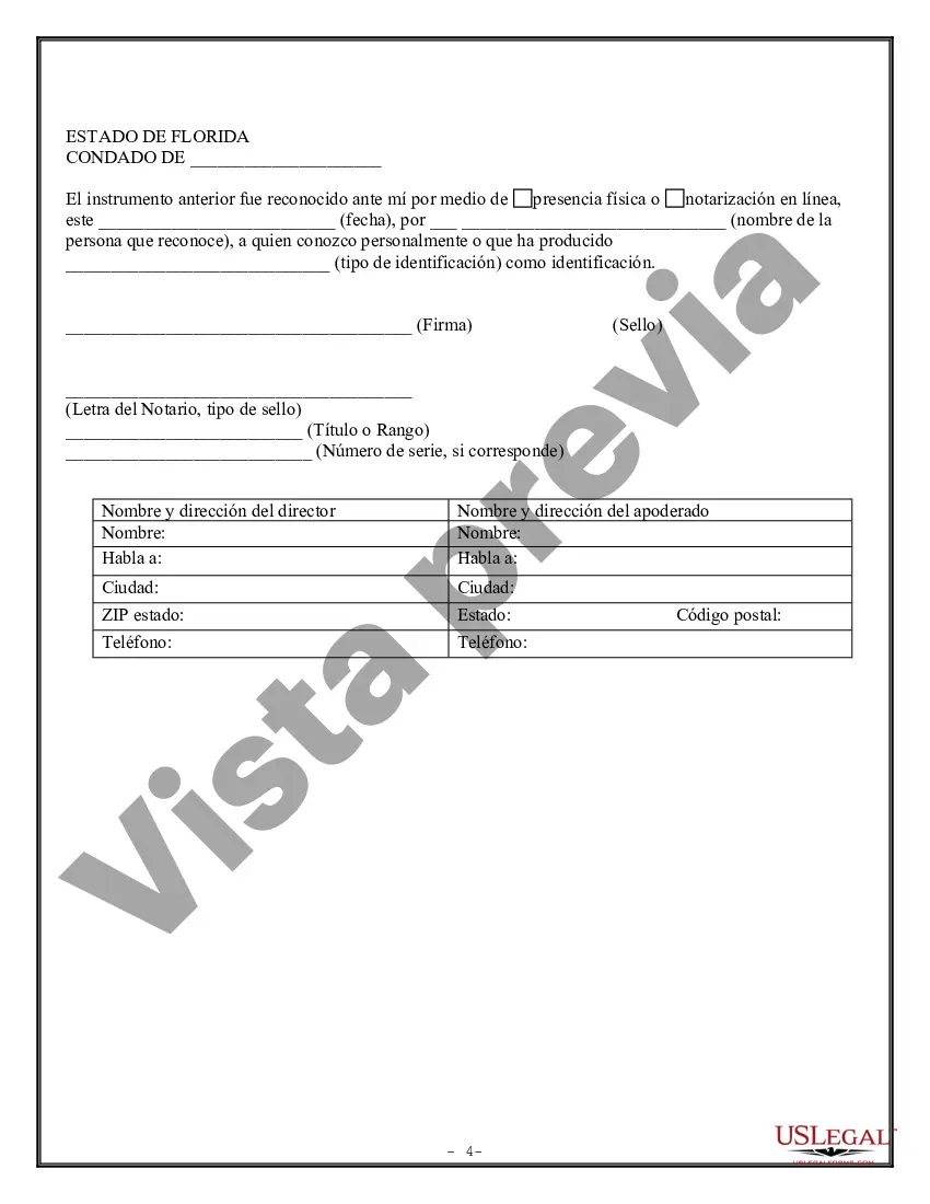 Preview Poder Notarial Limitado para Transacciones de Acciones y Poderes Corporativos