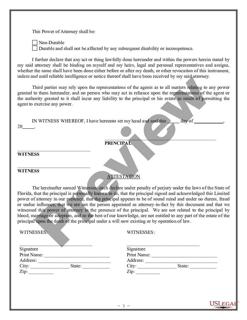 page 2 Limited Power of Attorney for Stock Transactions and Corporate Powers preview