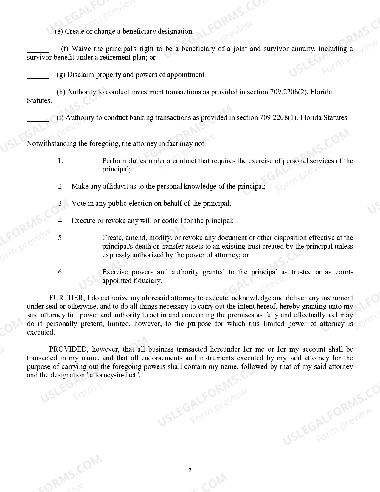Preview Limited Power of Attorney for Stock Transactions and Corporate Powers