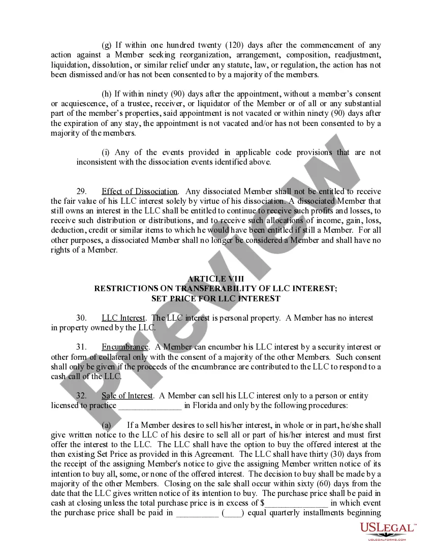 Get Sample Operating Agreement for Professional Limited Liability Company PLLC Preview Sample Operating Agreement for Professional Limited Liability Company PLLC