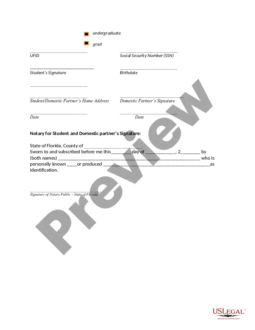 Preview Affidavit of Domestic Partnershiip