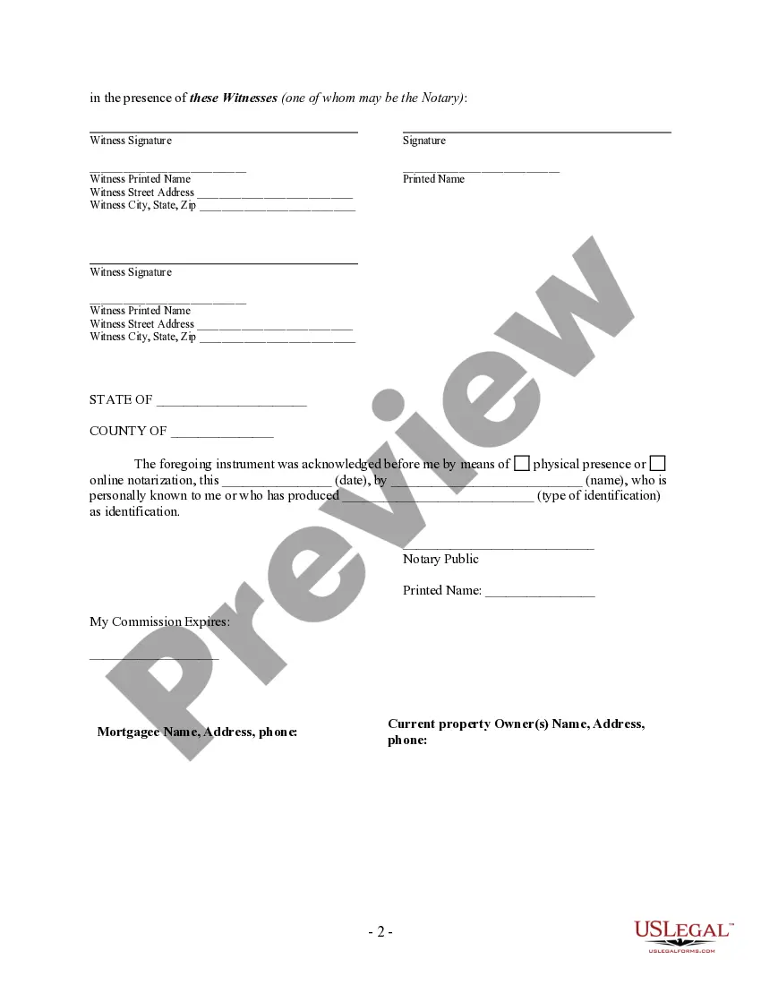Get Partial Release of Property From Mortgage by Individual Holder Preview Partial Release of Property From Mortgage by Individual Holder